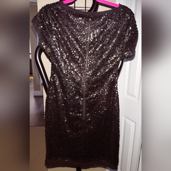 Vince Camuto Black Sequin Dress Size 4 - Picture 2 of 2